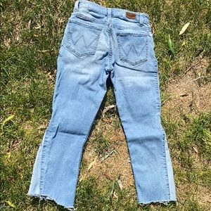 Wrangler flared crop jeans